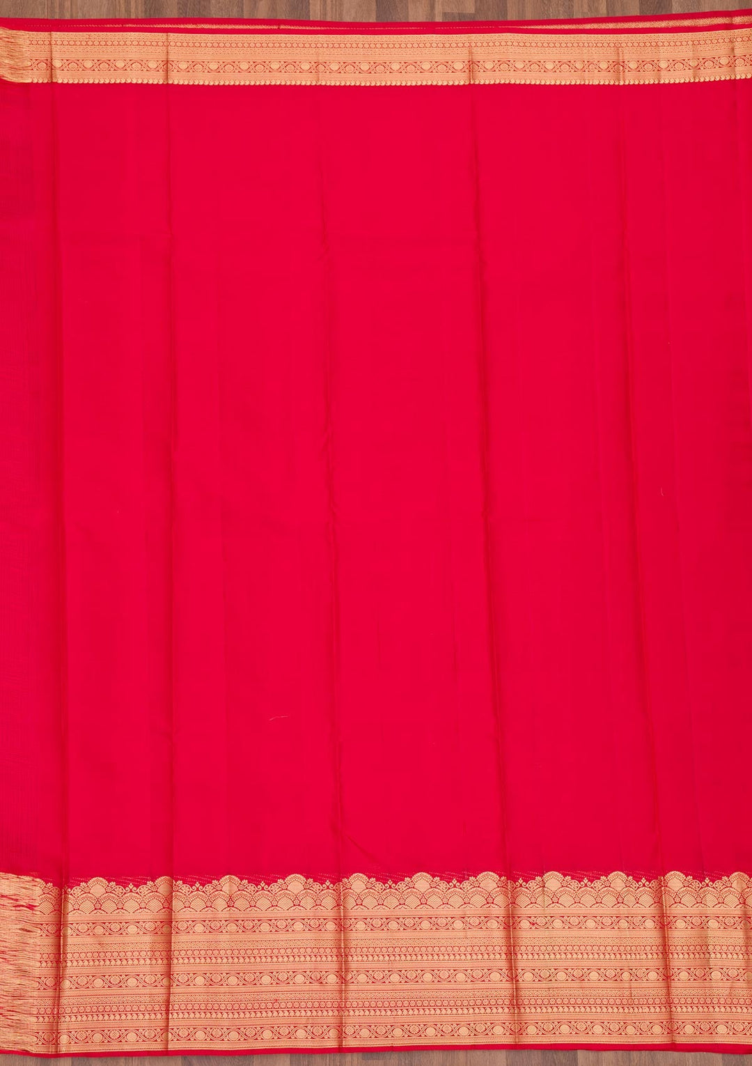 Rani Pink Zariwork Pure Silk Saree-Koskii