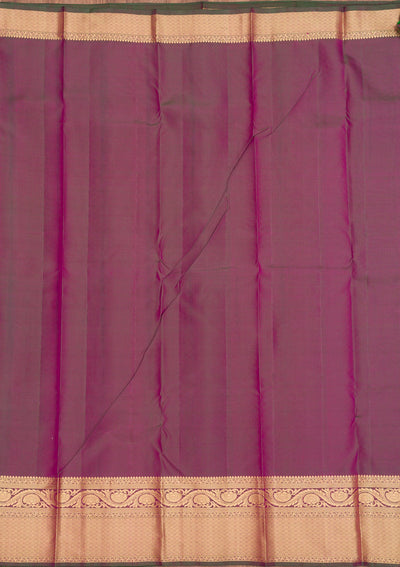 Rani Pink Zariwork Pure Silk Saree-Koskii