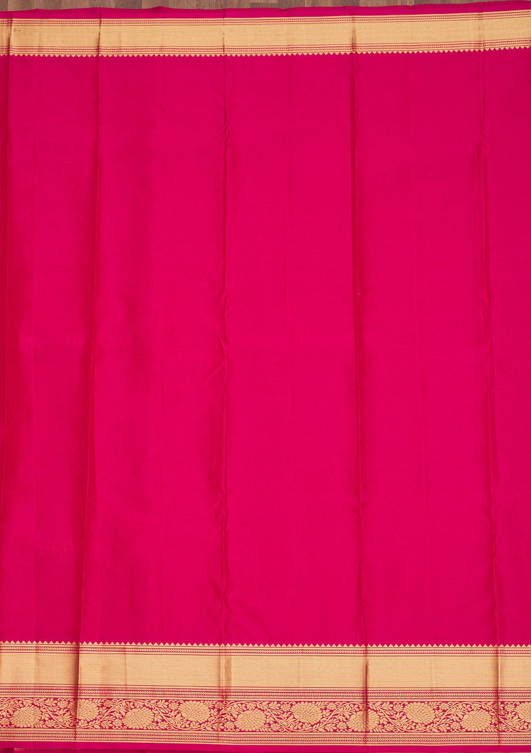 Rani Pink Zariwork Pure Silk Saree