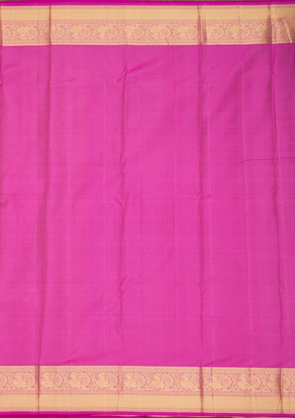 Rani Pink Zariwork Pure Silk Saree