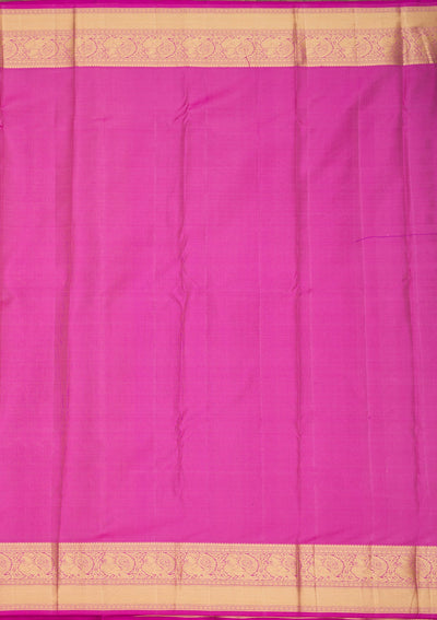 Rani Pink Zariwork Pure Silk Saree