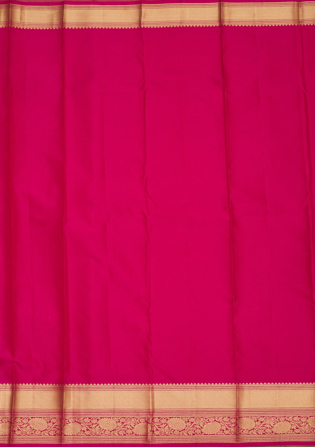 Rani Pink Zariwork Pure Silk Saree