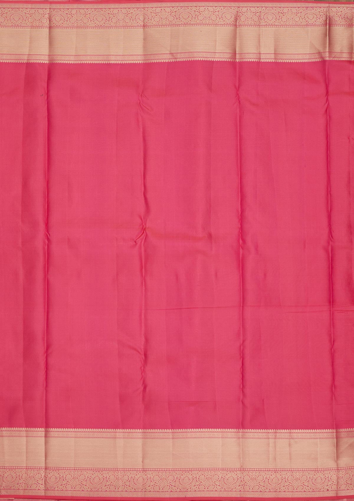 Rani Pink Zariwork Pure Silk Saree-Koskii