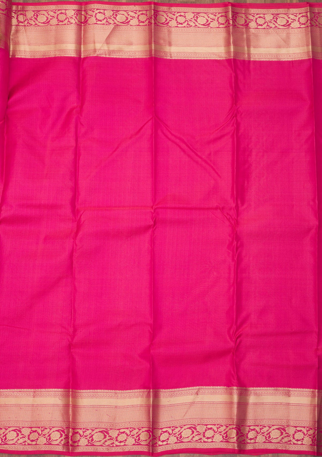 Rani Pink Zariwork Pure Silk Saree