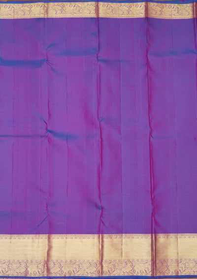 Rani Pink Zariwork Pure Silk Saree-Koskii