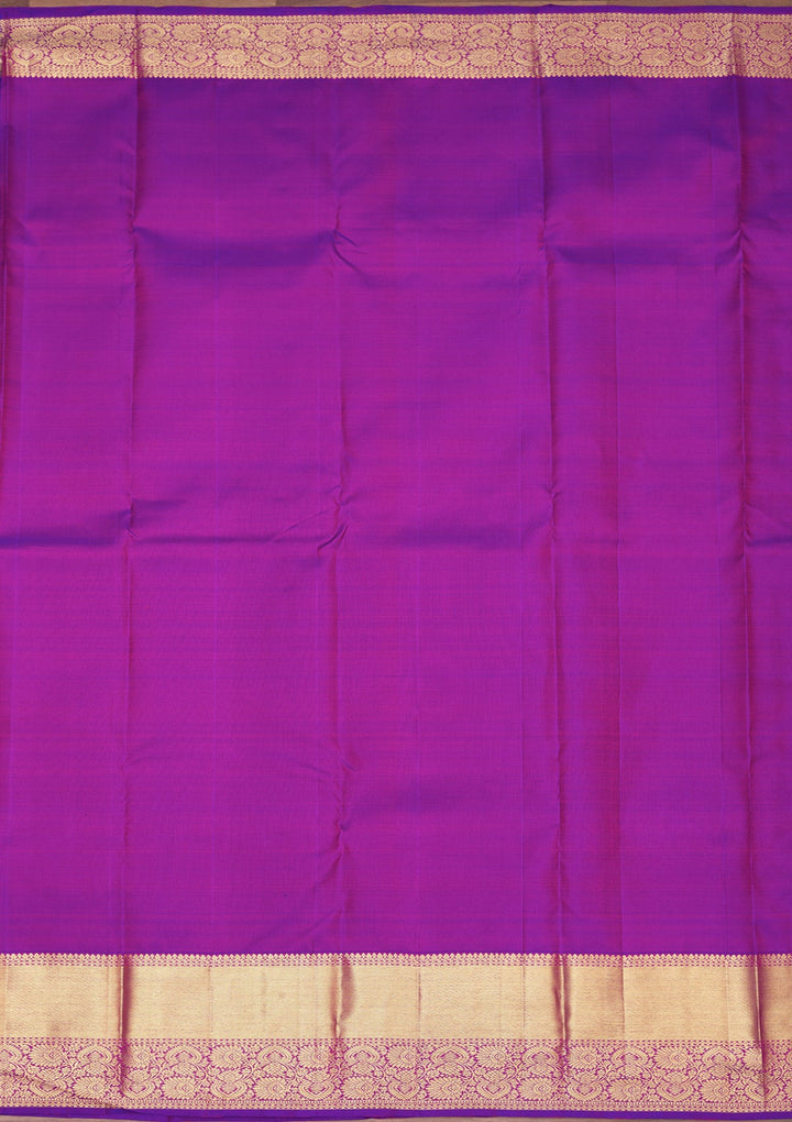 Rani Pink Zariwork Pure Silk Saree-Koskii