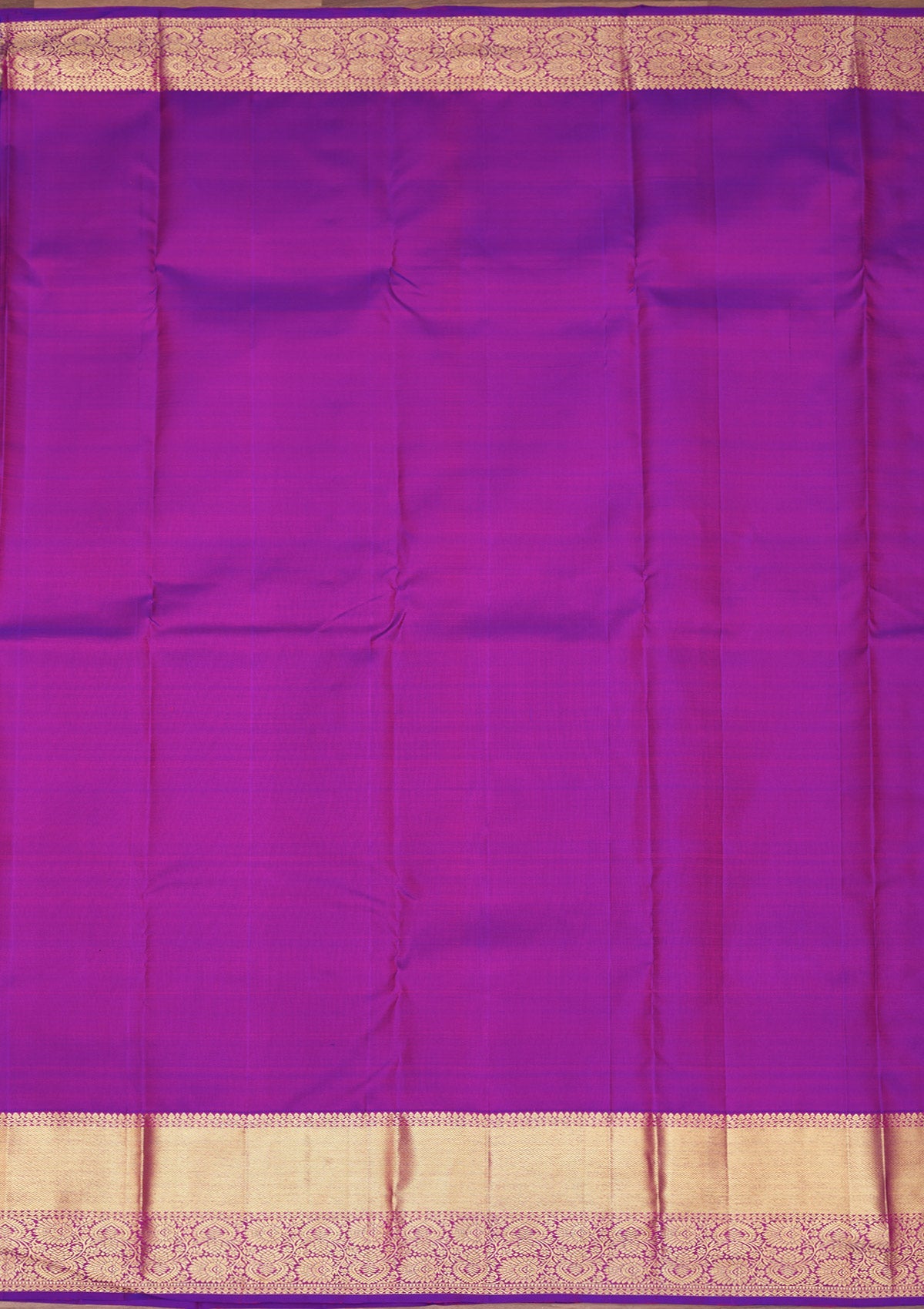 Rani Pink Zariwork Pure Silk Saree-Koskii