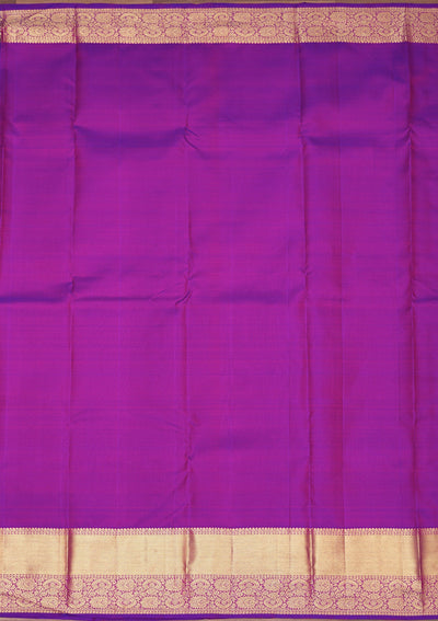 Rani Pink Zariwork Pure Silk Saree-Koskii
