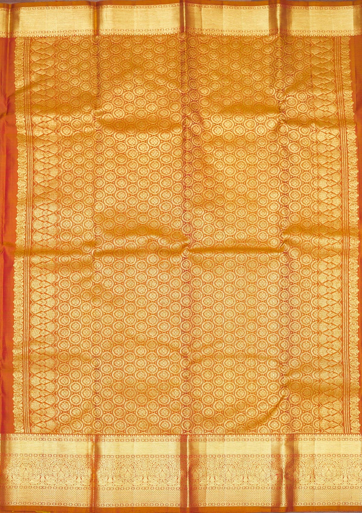 Rani Pink Zariwork Pure Silk Saree-Koskii
