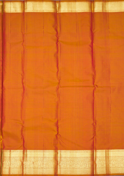 Rani Pink Zariwork Pure Silk Saree-Koskii