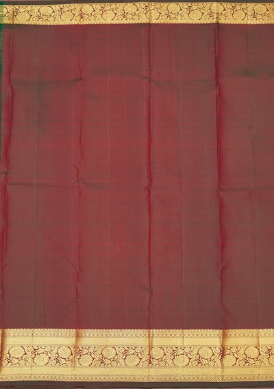 Rani Pink Zariwork Pure Silk Saree-Koskii