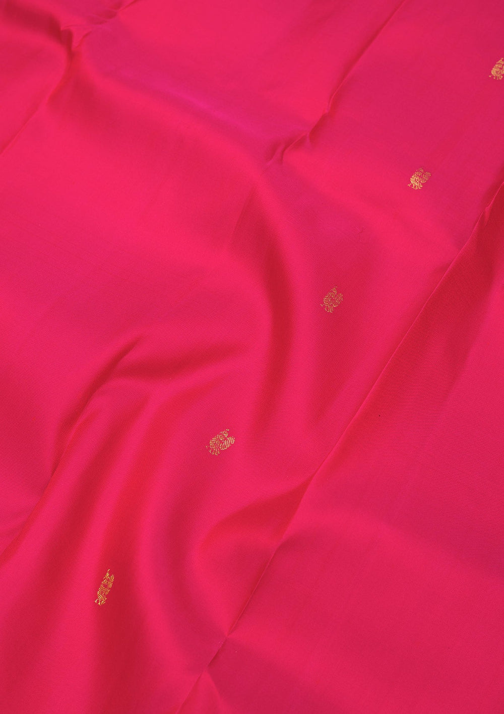 Rani Pink Zariwork Pure Silk Saree-Koskii