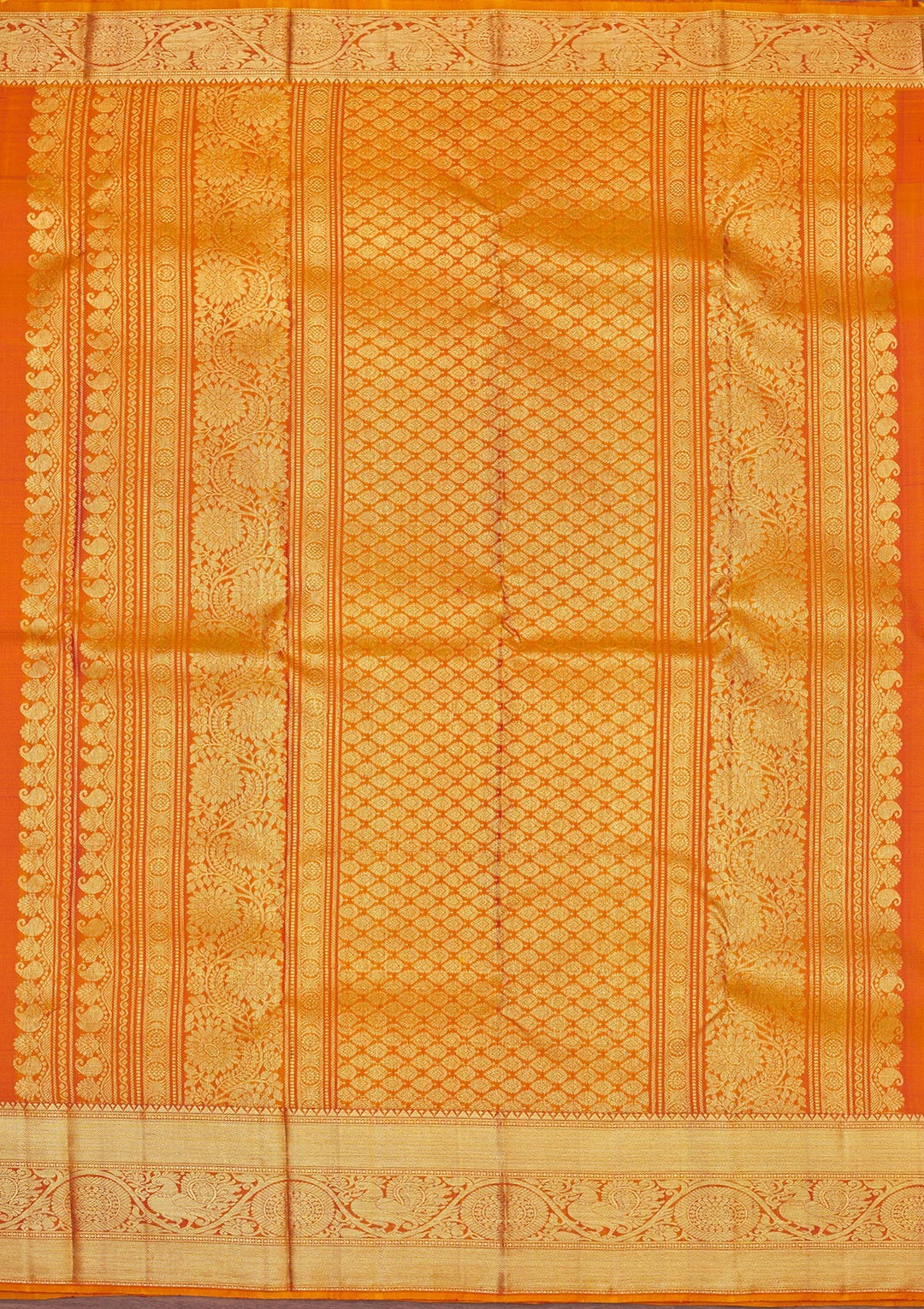 Rani Pink Zariwork Pure Silk Saree-Koskii