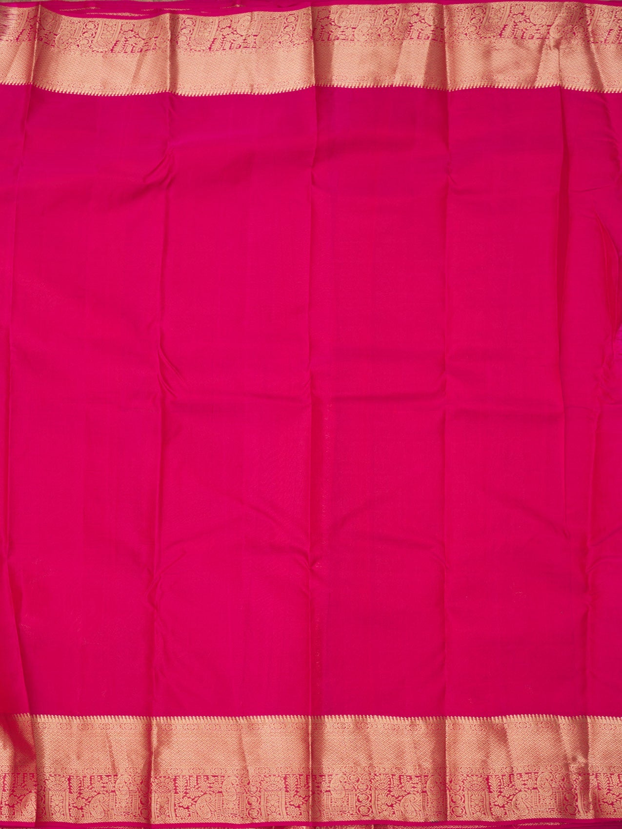 Rani Pink Zariwork Pure Silk Saree