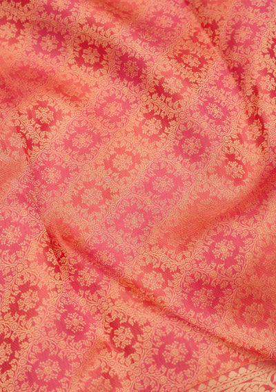 Rani Pink Zariwork Pure Silk Saree