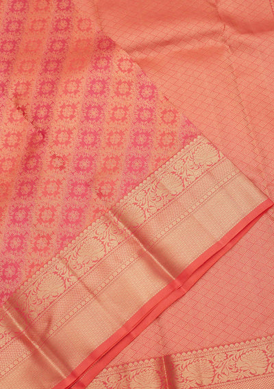 Rani Pink Zariwork Pure Silk Saree