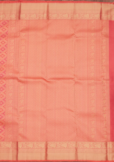 Rani Pink Zariwork Pure Silk Saree