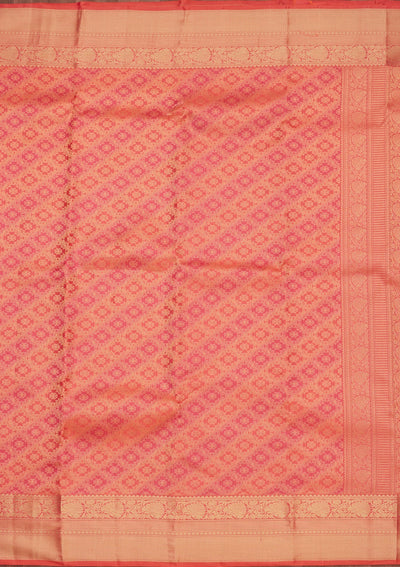Rani Pink Zariwork Pure Silk Saree