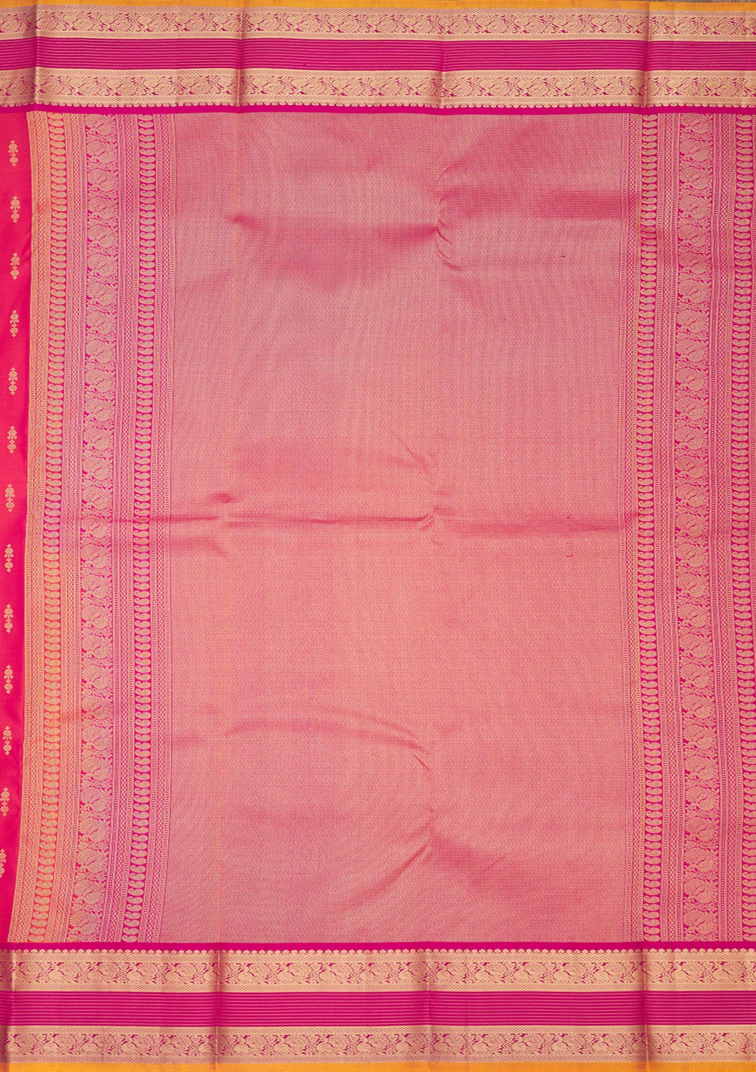 Rani Pink Zariwork Pure Silk Saree