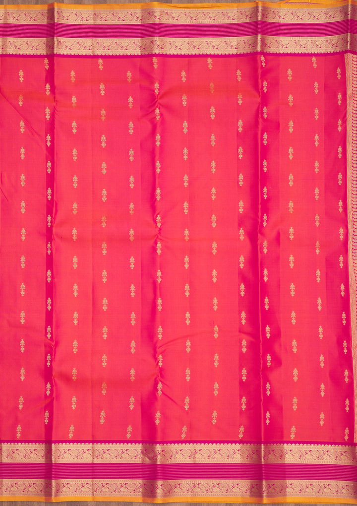 Rani Pink Zariwork Pure Silk Saree