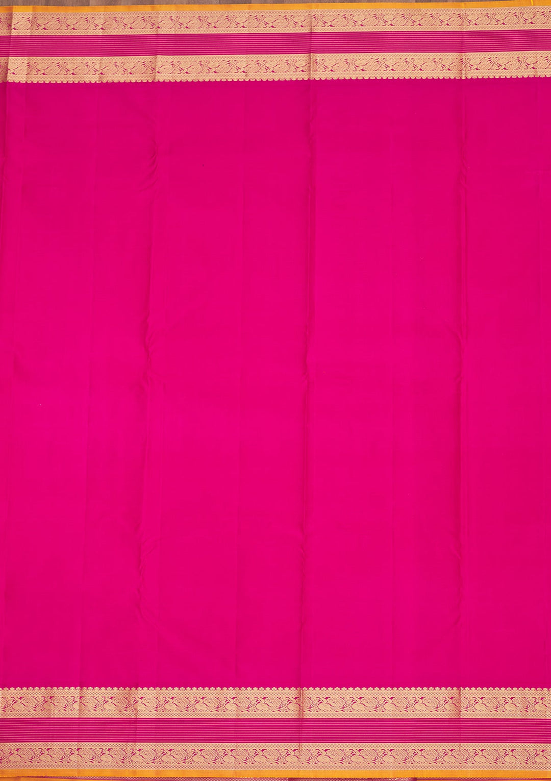 Rani Pink Zariwork Pure Silk Saree