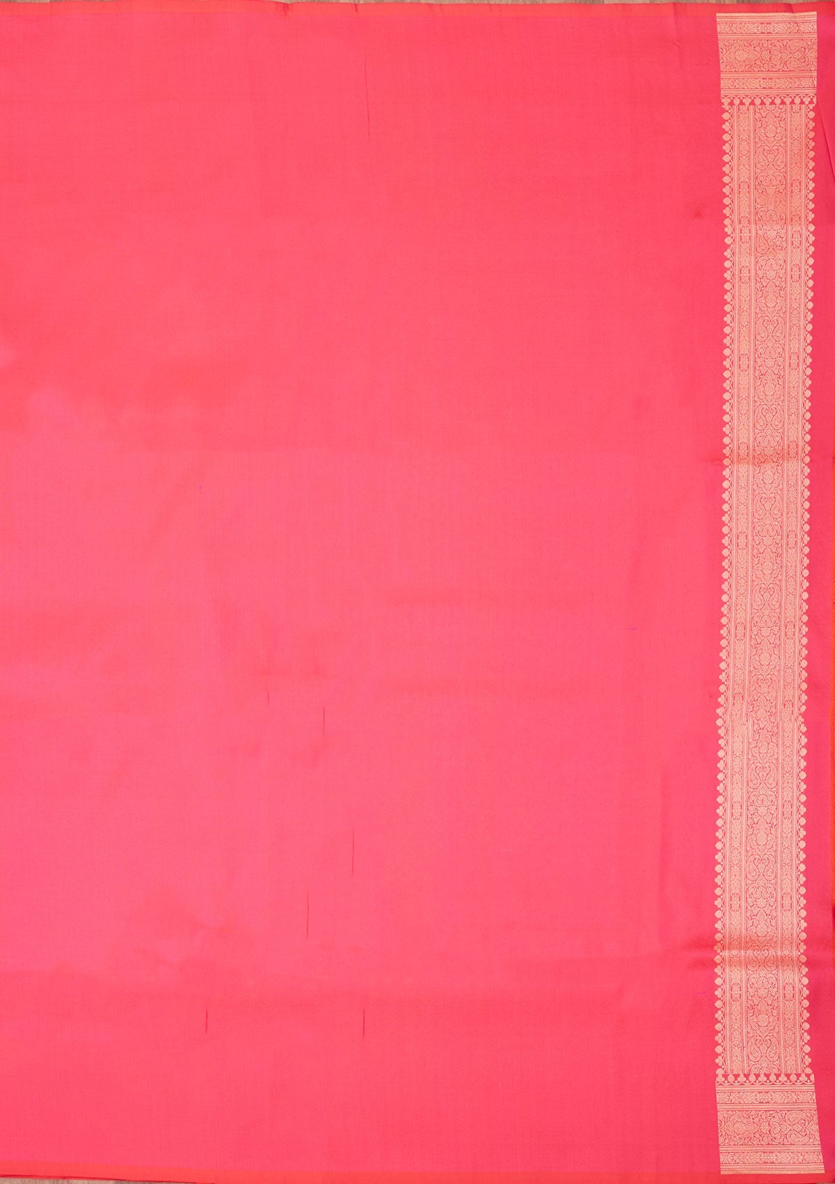 Rani Pink Zariwork Pure Silk Saree-Koskii