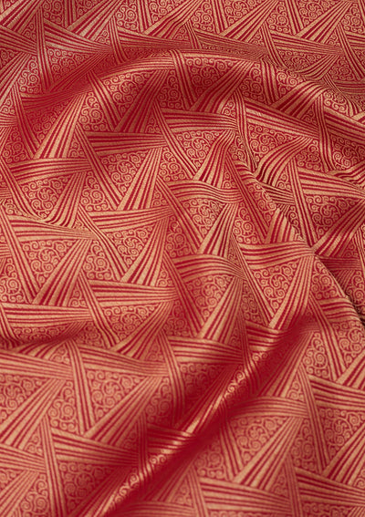 Rani Pink Zariwork Pure Silk Saree-Koskii