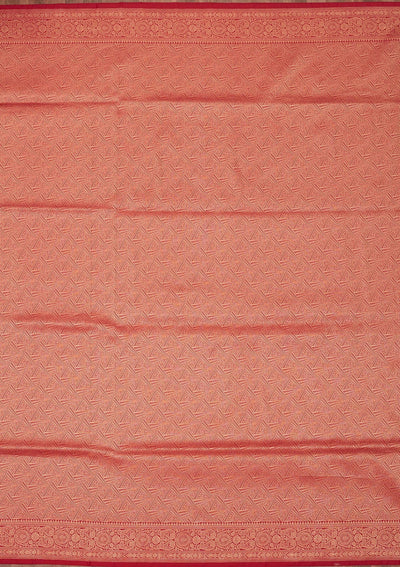 Rani Pink Zariwork Pure Silk Saree-Koskii