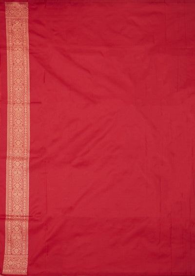 Rani Pink Zariwork Pure Silk Saree-Koskii
