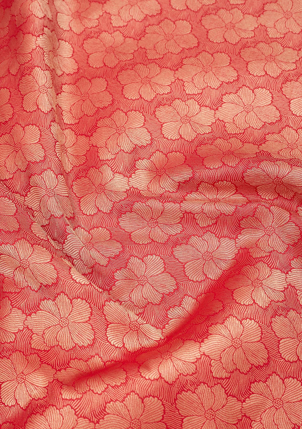 Rani Pink Zariwork Pure Silk Saree-Koskii