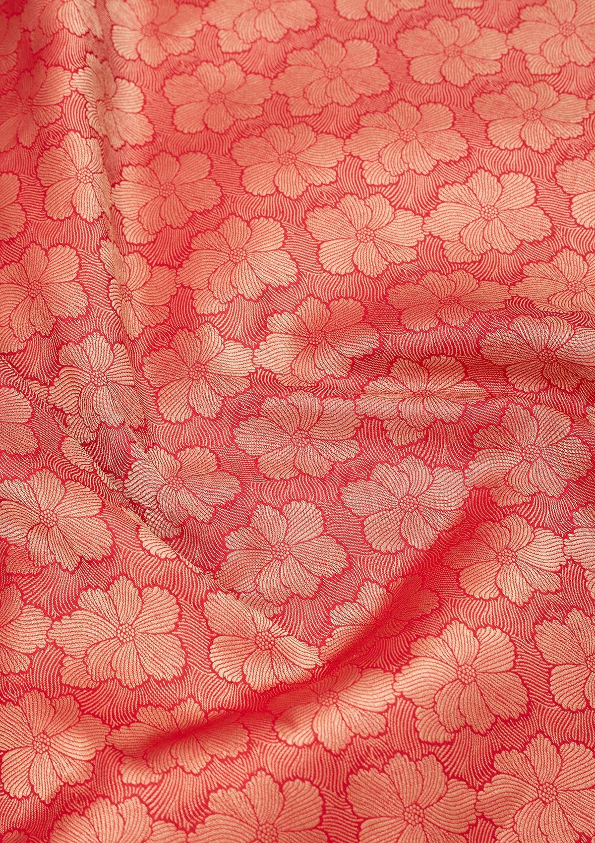 Rani Pink Zariwork Pure Silk Saree-Koskii