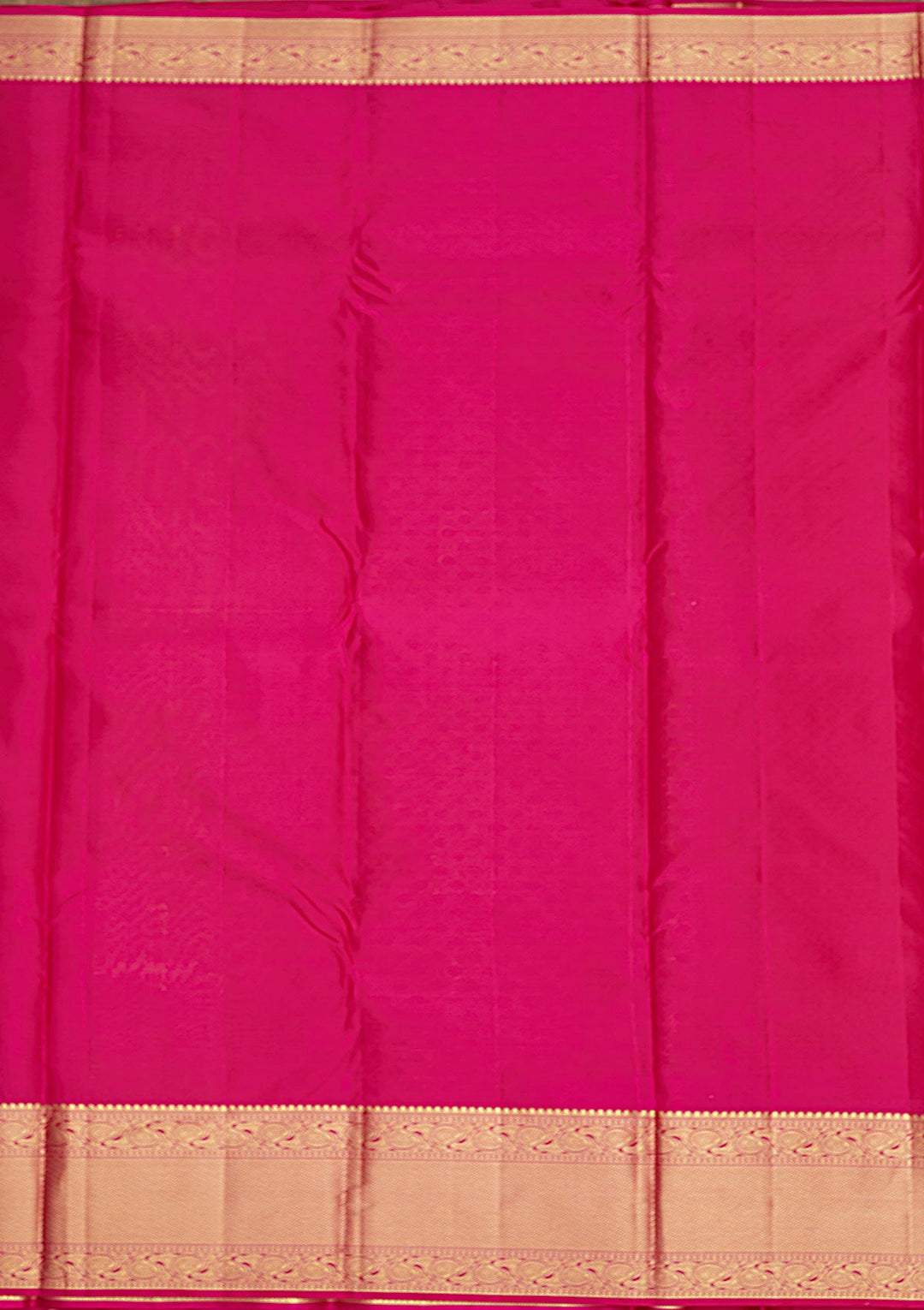 Rani Pink Zariwork Pure Silk Saree-Koskii
