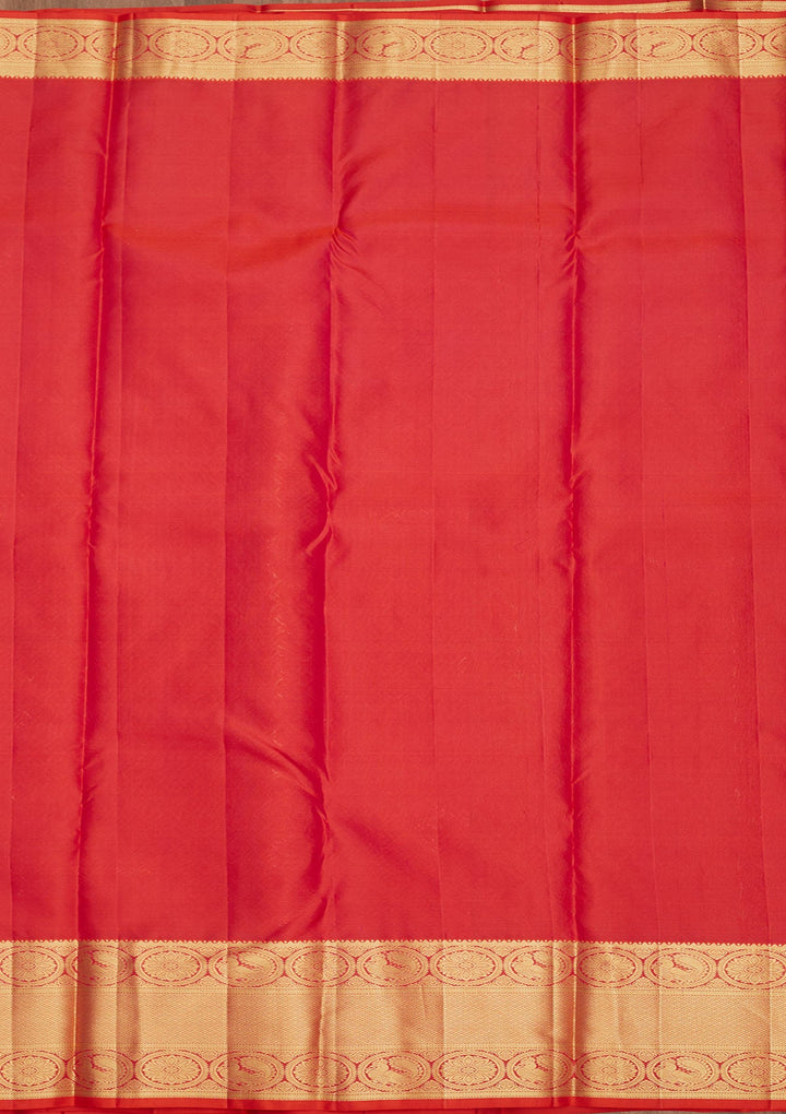 Rani Pink Zariwork Pure Silk Saree-Koskii