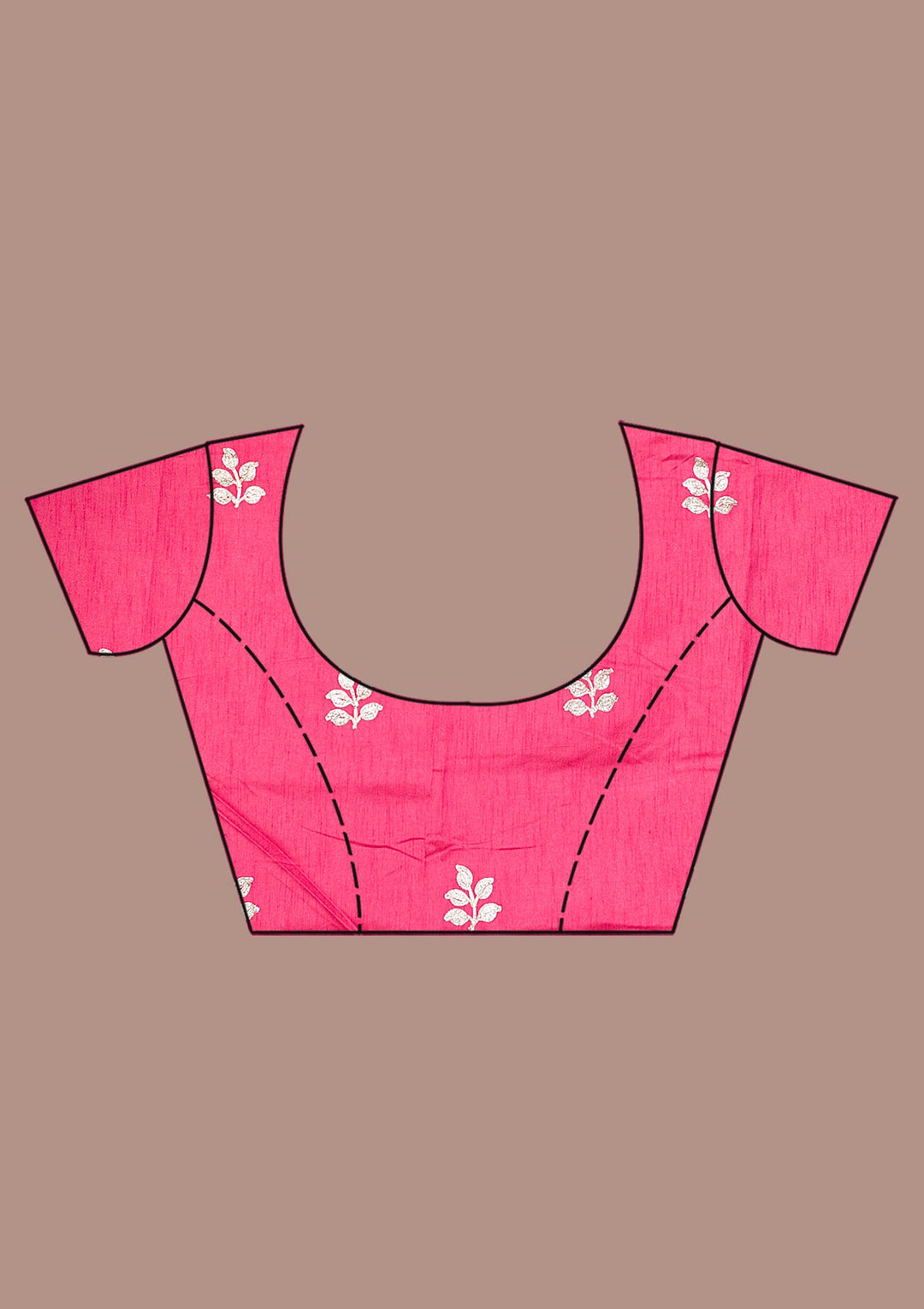 Peach Stonework Satin Designer Saree-Koskii