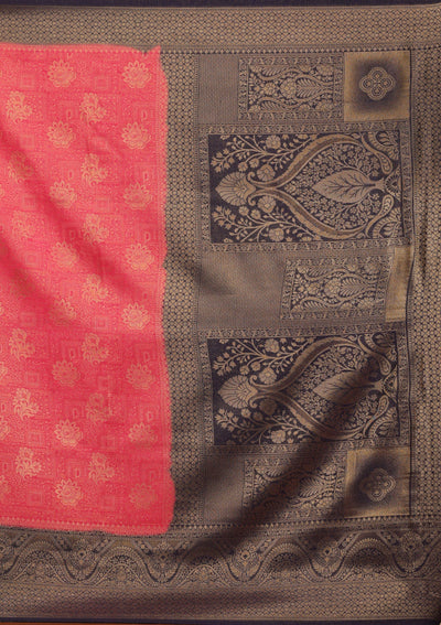 Red Zariwork Art Silk Saree