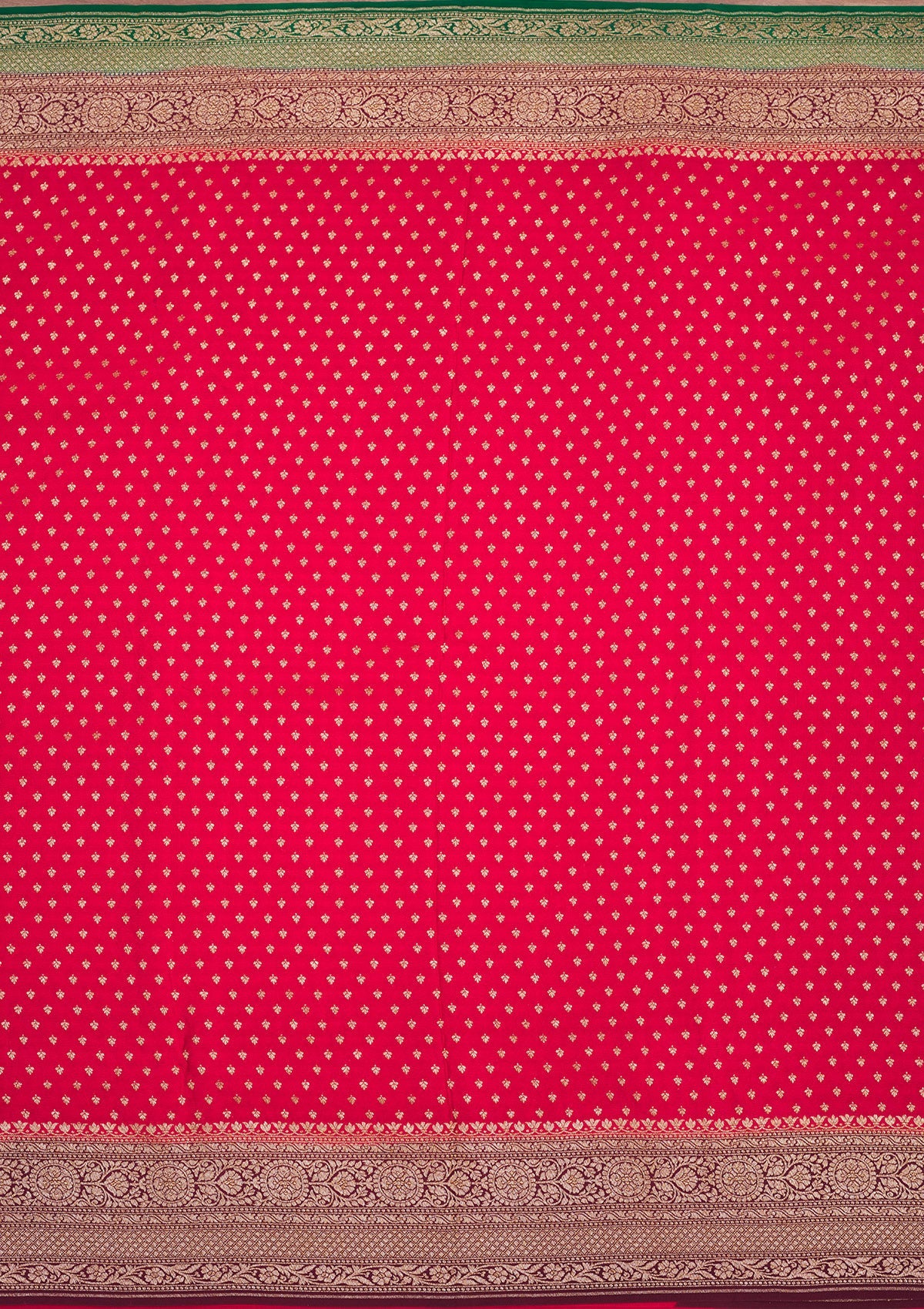 Red Zariwork Art Silk Saree