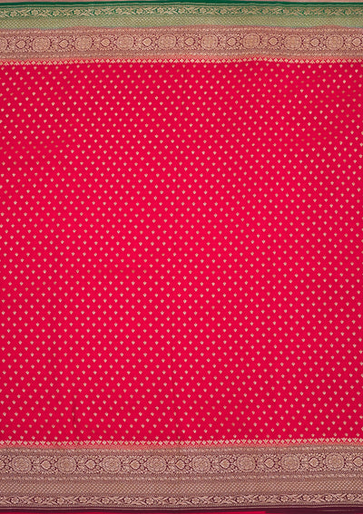 Red Zariwork Art Silk Saree