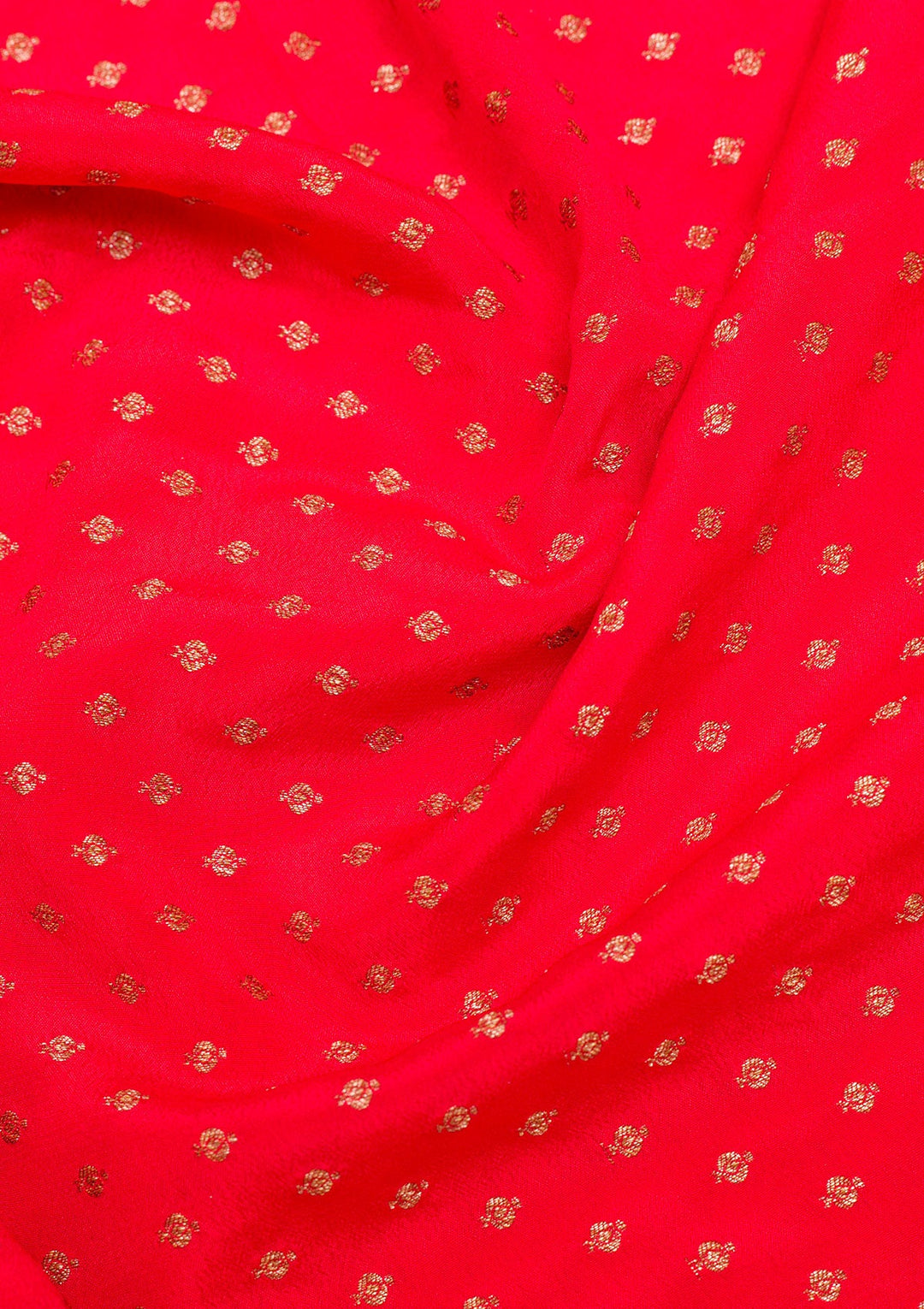 Red Zariwork Banarasi Saree-Koskii