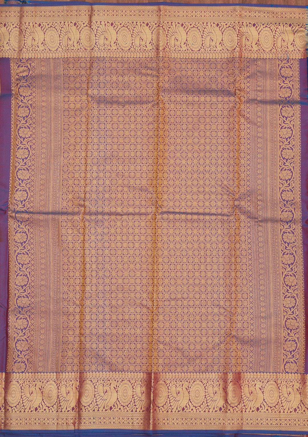 Red Zariwork Pure Silk Saree-Koskii