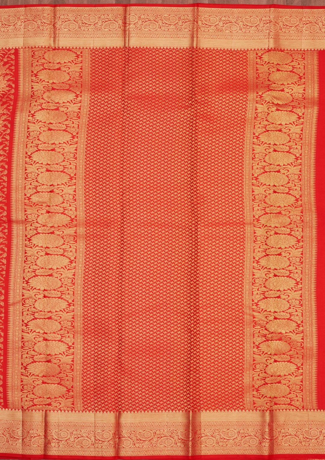 Red Zariwork Pure Silk Saree-Koskii