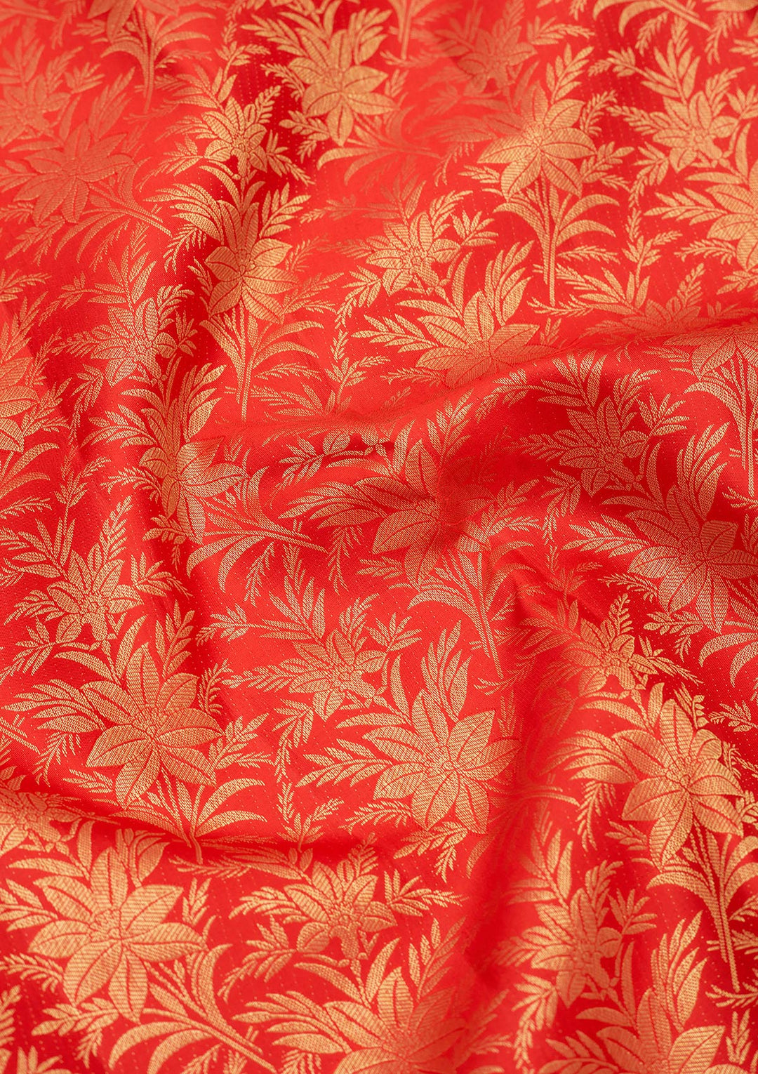 Red Zariwork Pure Silk Saree-Koskii