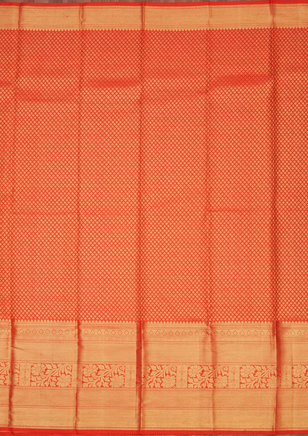 Red Zariwork Pure Silk Saree-Koskii