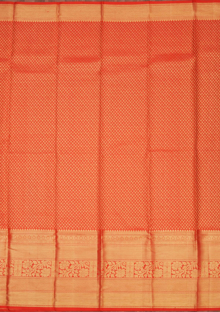 Red Zariwork Pure Silk Saree-Koskii
