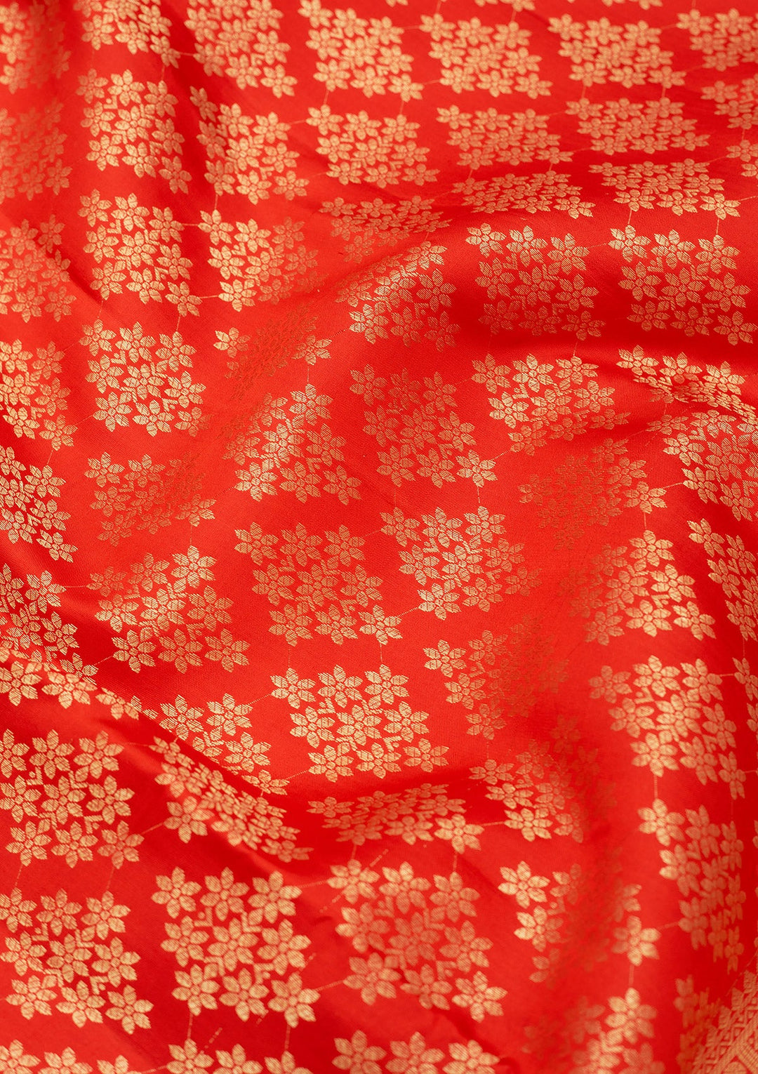 Red Zariwork Pure Silk Saree-Koskii