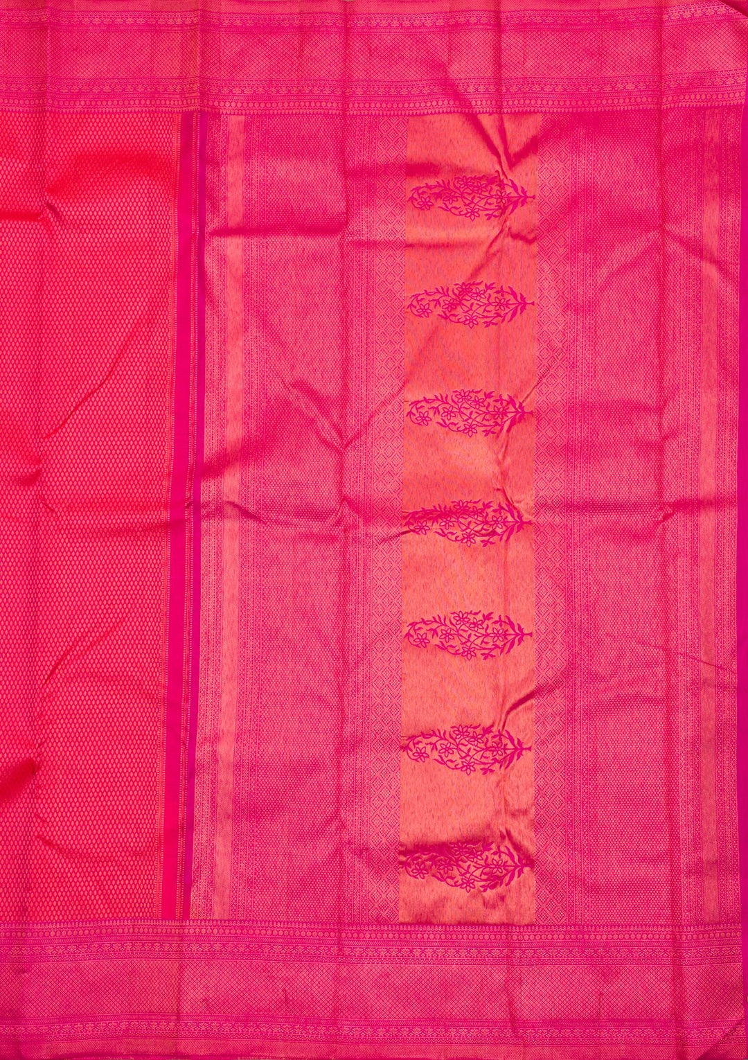 Red Zariwork Pure Silk Saree-Koskii