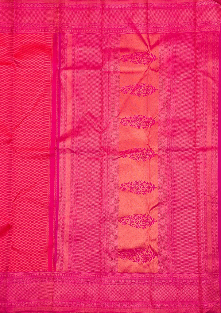 Red Zariwork Pure Silk Saree-Koskii