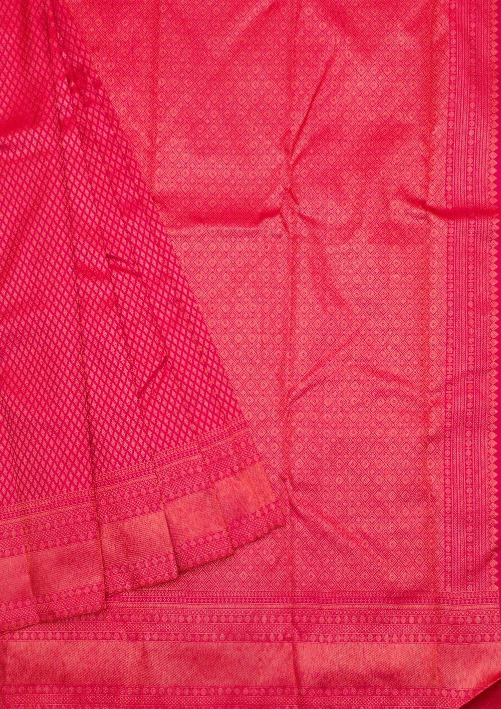 Red Zariwork Pure Silk Saree-Koskii