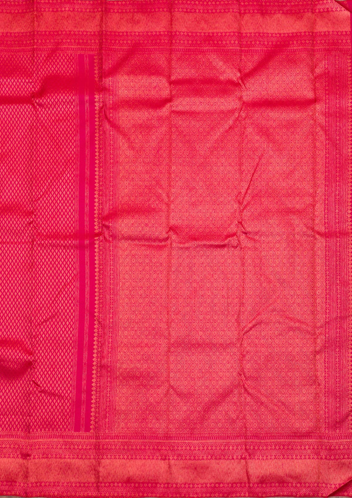 Red Zariwork Pure Silk Saree-Koskii