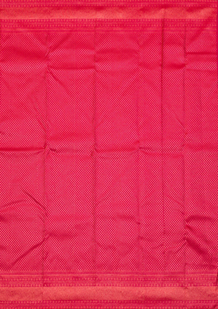 Red Zariwork Pure Silk Saree-Koskii