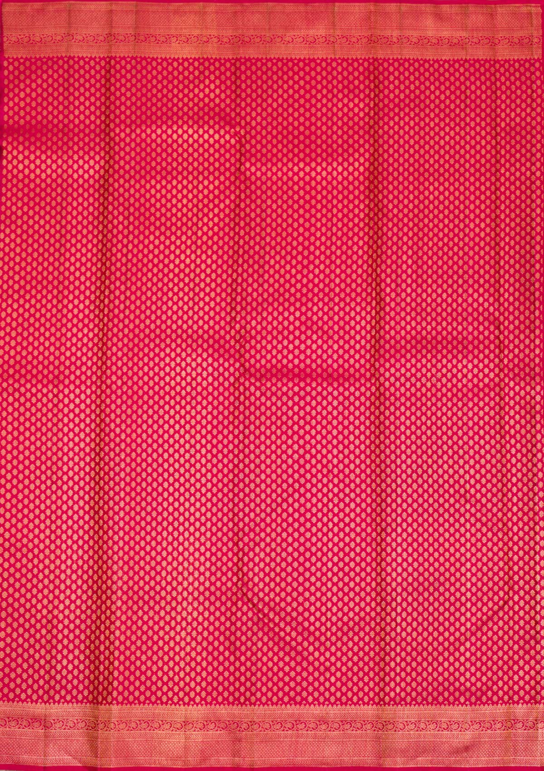 Red Gold Zariwork Pure Silk Saree - Koskii